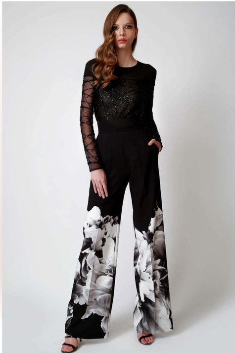 Embellished Bodysuit with Trousers
