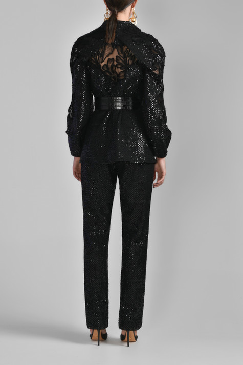 Sequin Jacket with Pants