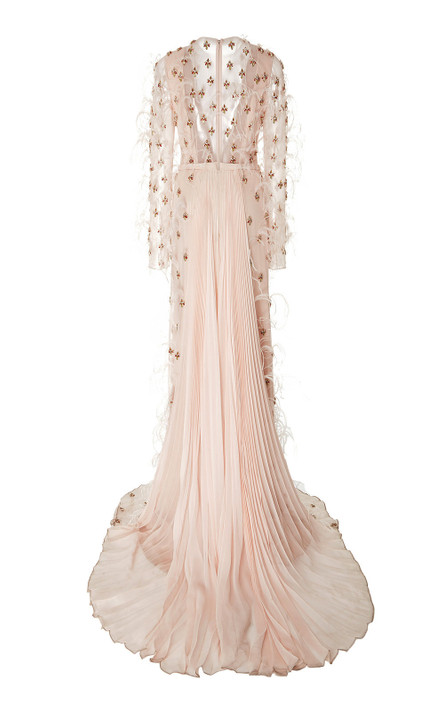 Feather and Roby Crystal Gown