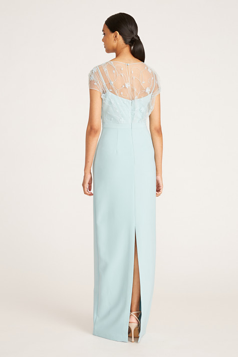 Desirae Draped Column Gown