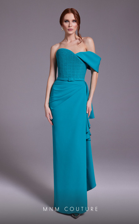 Side Drape Column Gown