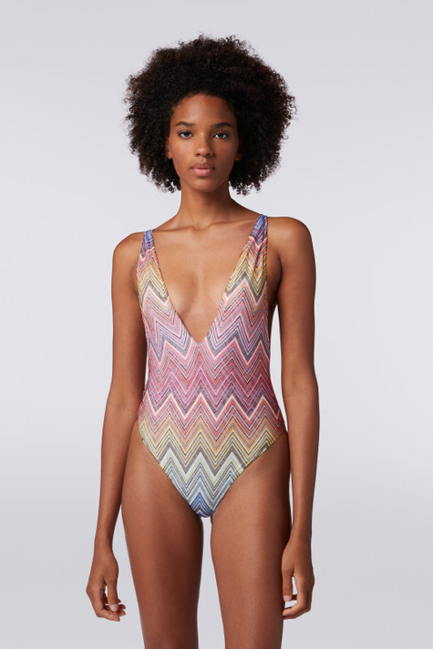 Chevron One-Piece Swimsuit