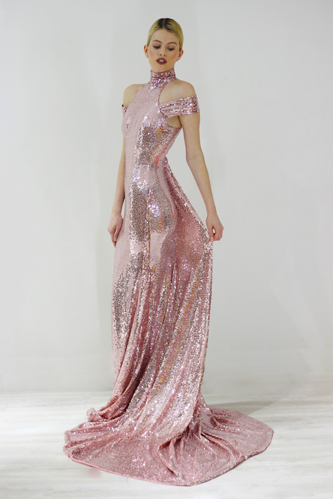 Liquid Pink Margot Gown