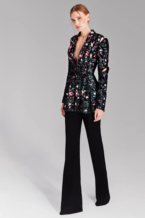 Embroidered Suit Jacket