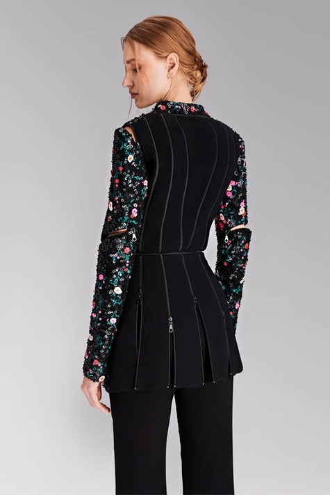 Embroidered Suit Jacket