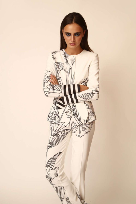 Long Sleeve Blazer with Trousers