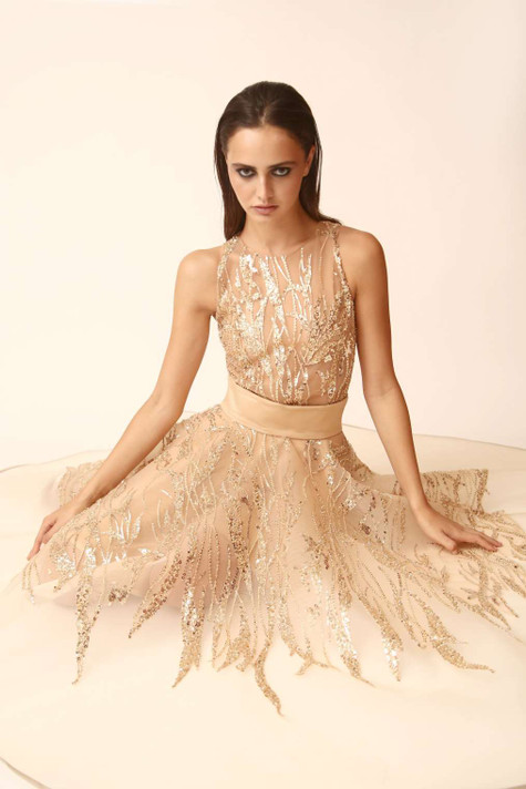 Embroidered Top and Skirt