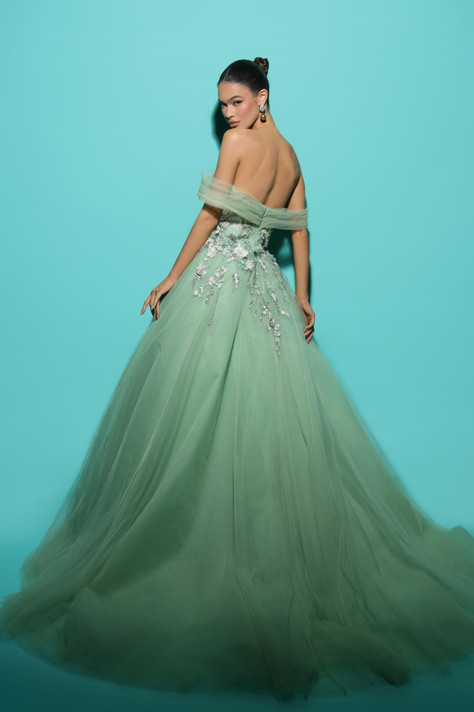 Off-Shoulder ZELDA Gown