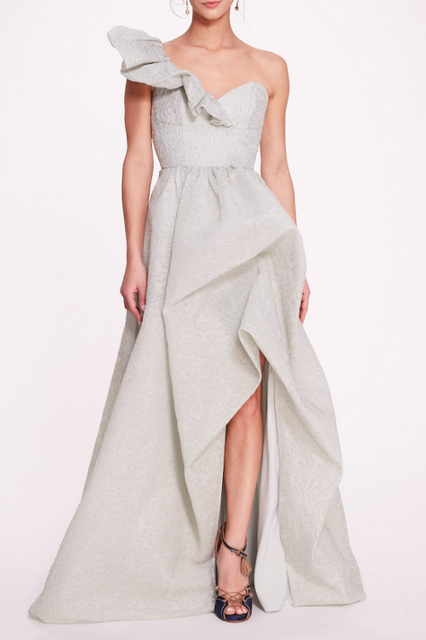 One-Shoulder Sleeveless Gown