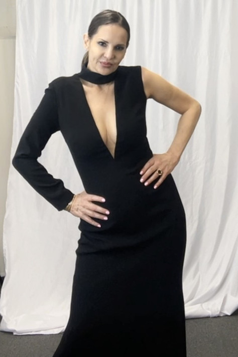R-Embroidered Four  Gown