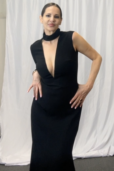R-Embroidered Four  Gown