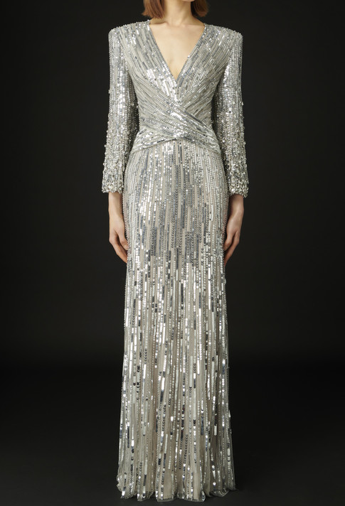Cosmos Long Sleeve Gown