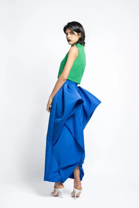 Cady Top with Faille Pencil Skirt