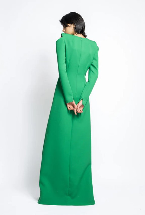 Crystal Embroidery Cady Gown