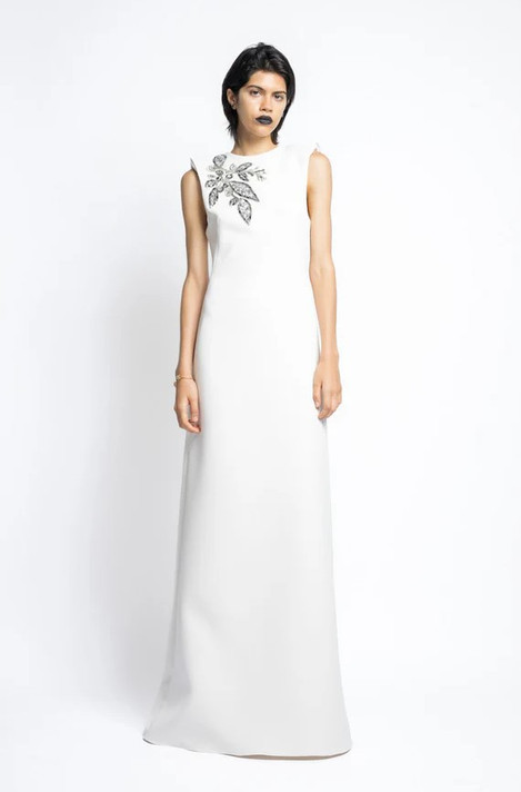 Sequin and Crystal Cady  Gown