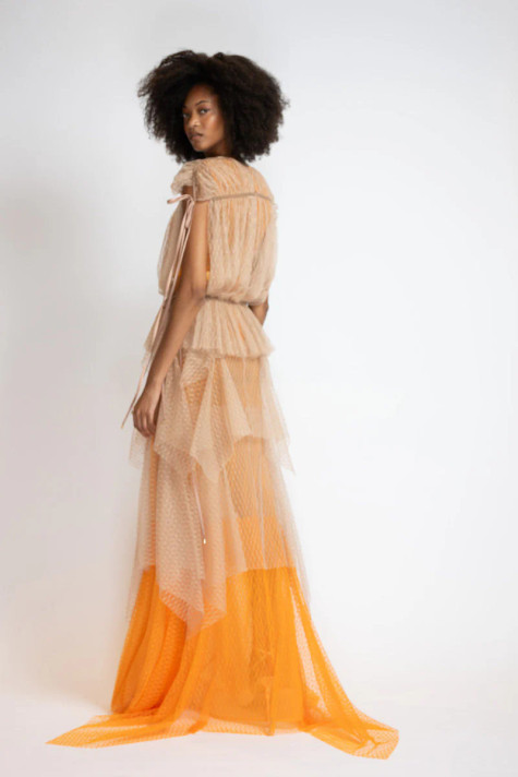 Lattice Bohemian Gown