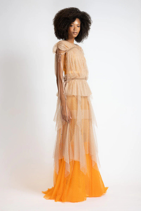 Lattice Bohemian Gown