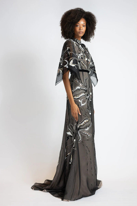 Rhyme Embroidered Gown