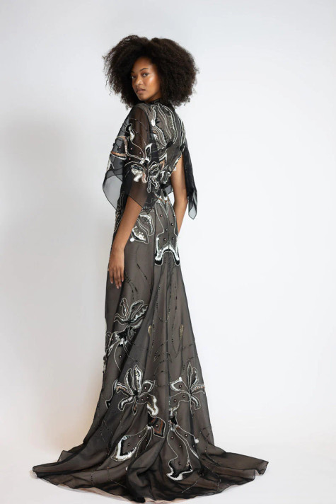 Rhyme Embroidered Gown