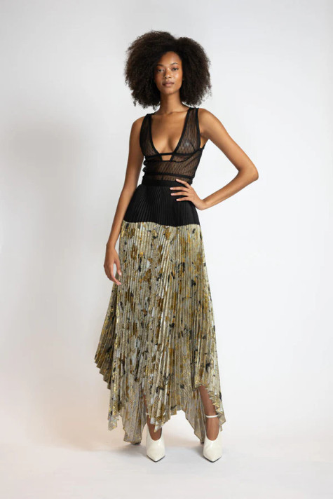 Lattice Bodice with Skirt