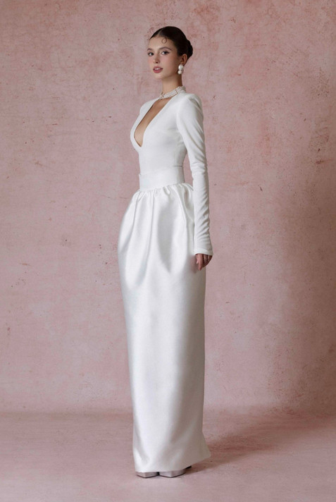 Long Sleeve Top with Skirt