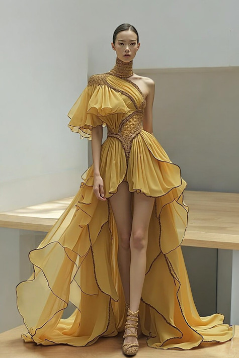 M High Low Gown