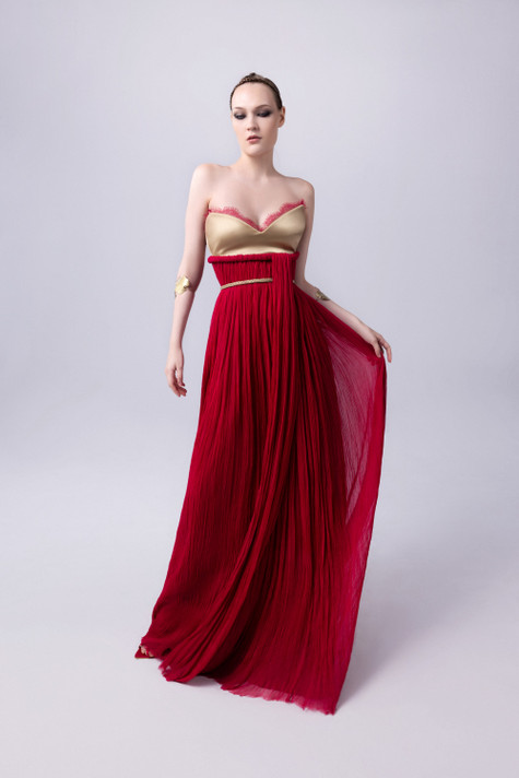Italian Crepe Chiffon Gown