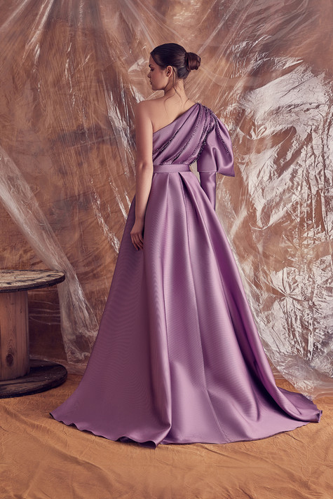 Constanza One Shoulder A-Line Gown