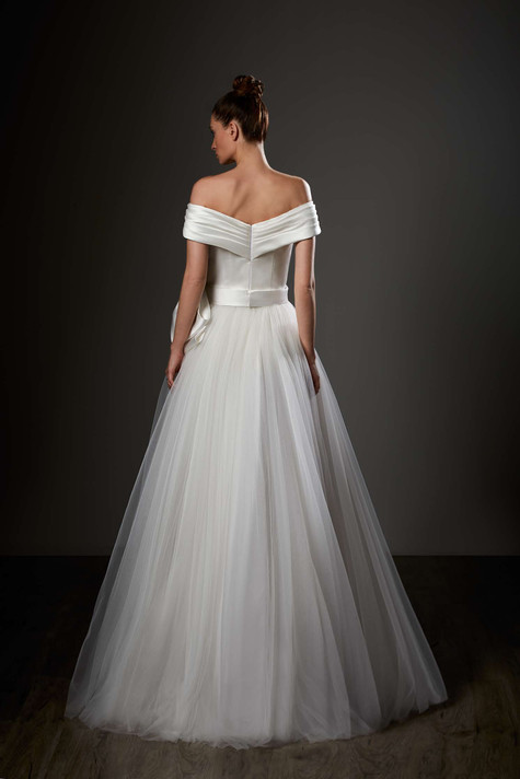 Off Shoulder A-Line Ball Gown