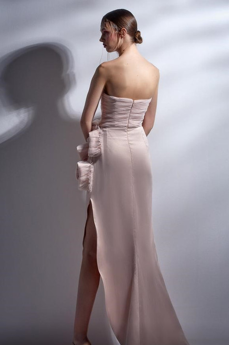 Strapless High-Lo Gown