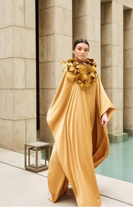 Iris Gold Caftan