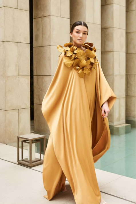 Iris Gold Caftan