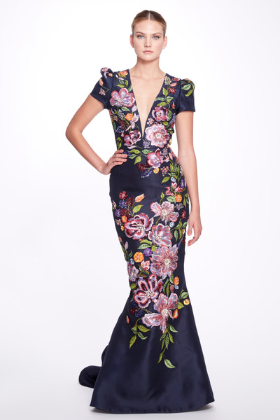 Isabel Sanchis Floral Elon Gown - District 5 Boutique