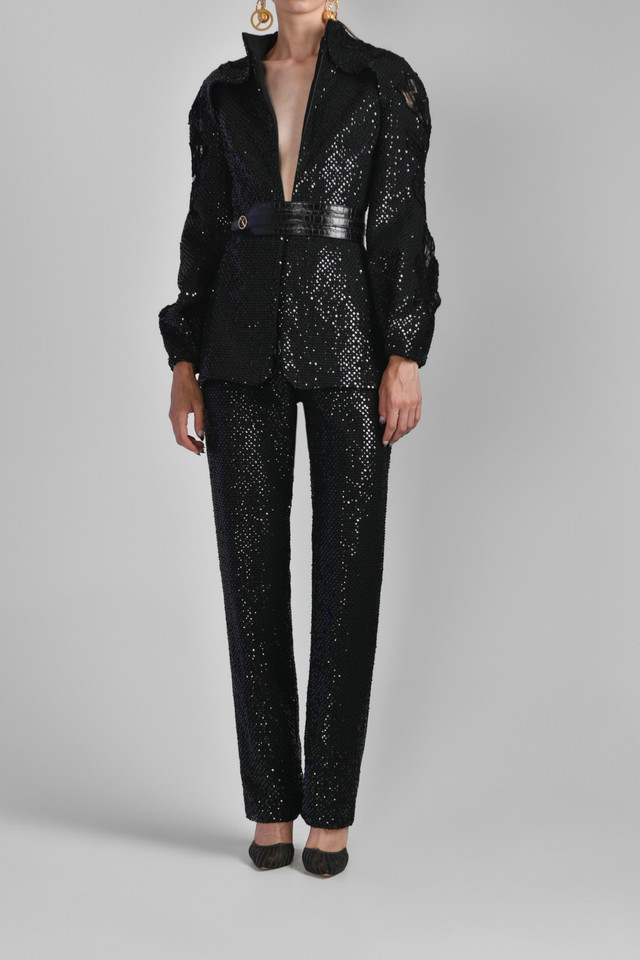 Georges Hobeika Blue Jacket & Pants- District 5 Boutique