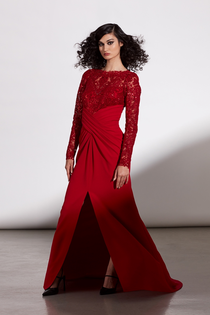 Litia Long Sleeve Red Dress – Blini Fashion House