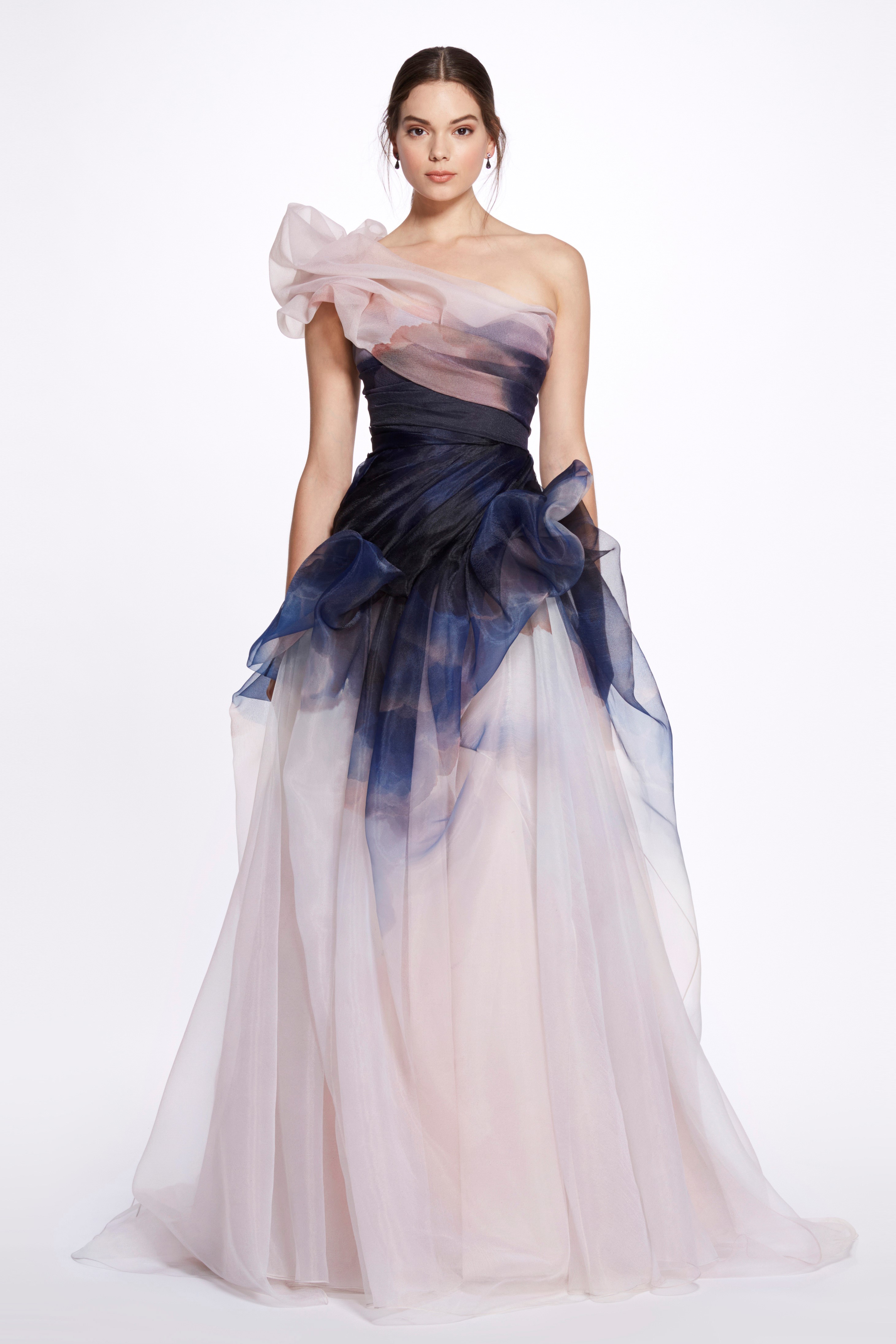 Organza Flower Strapless Dress – Cynthia Rowley