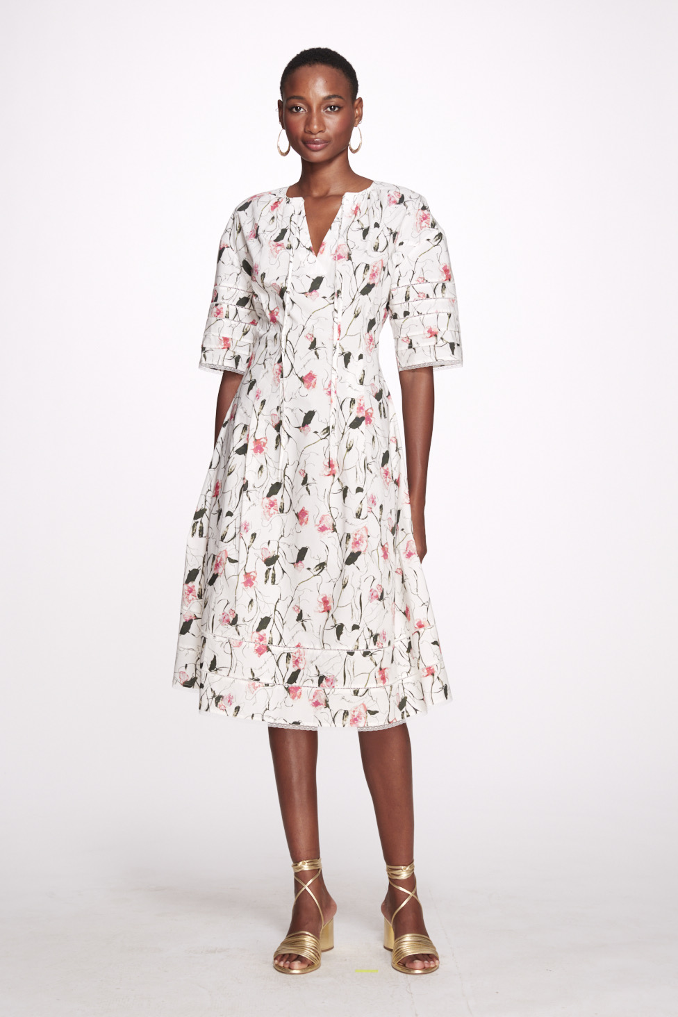 Printed Cotton Poplin Dress