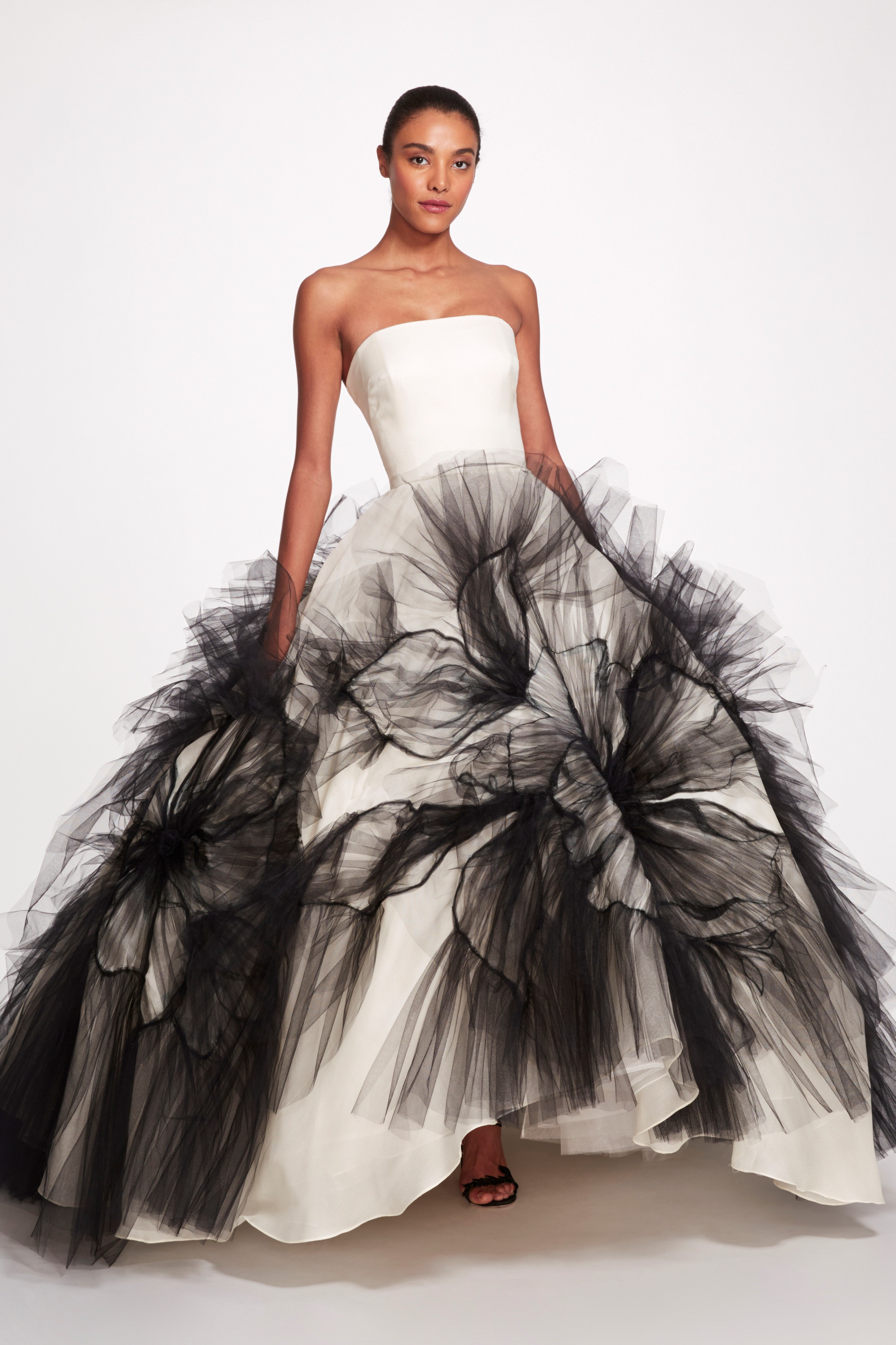 Abdo Aoude Couture White Tulle Gown- District 5 Boutique