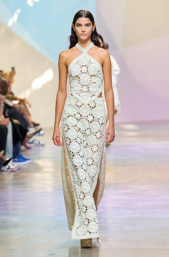 Elie Saab Lace Crochet Gown - District 5 Boutique