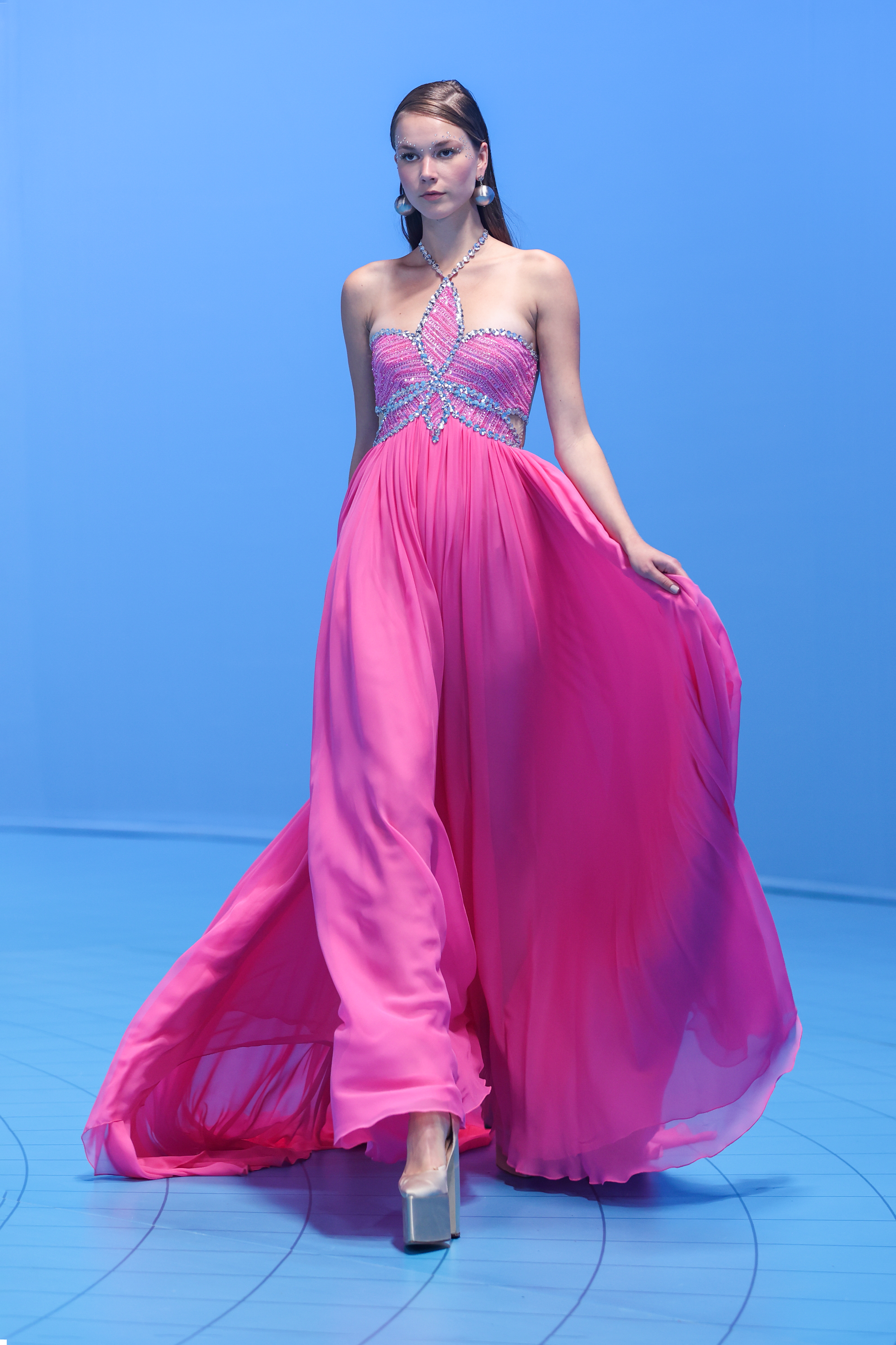 Amarra 87339 Neon Pink Mermaid Prom Dresses Size 10 Sequin Embellished –  Glass Slipper Formals