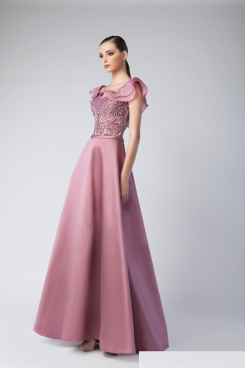 lilac formal gown