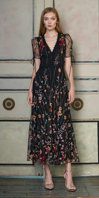 monique lhuillier floral dress