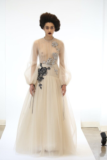 The Atelier Couture Sheer Illusion Embellished Gown - District 5 Boutique