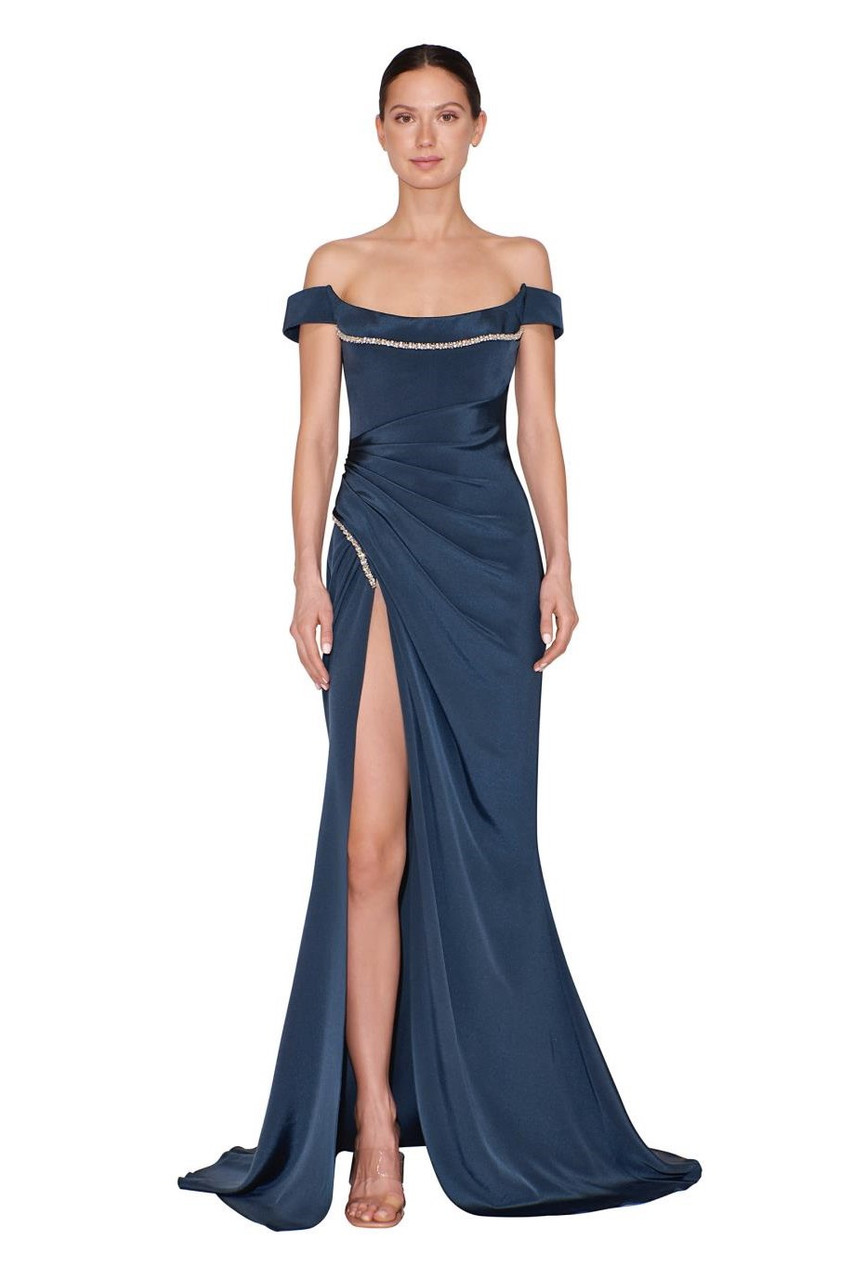 Shop Reem Acra Off Shoulder Sleeveless Gown