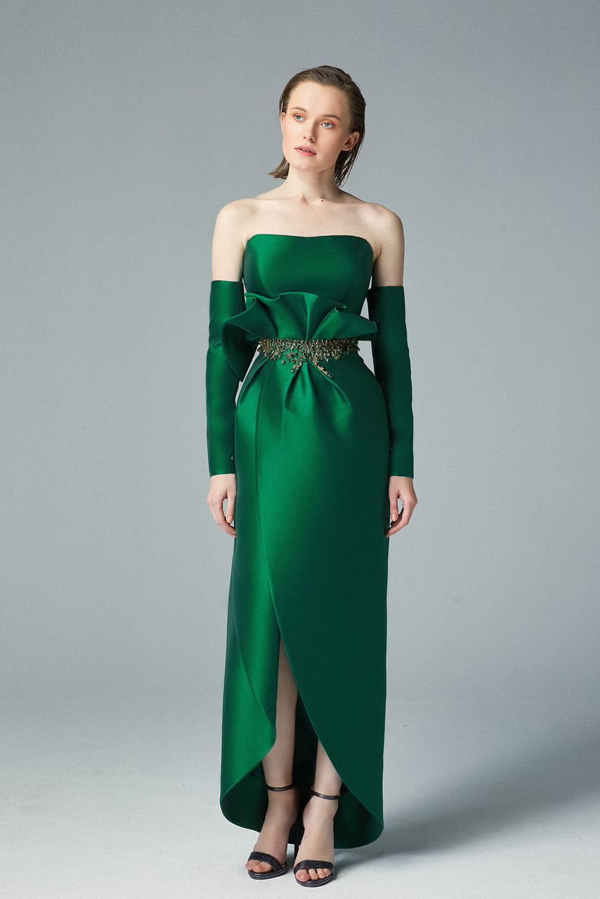 Gatti Nolli By Marwan Structured Detail Two Piece Gown