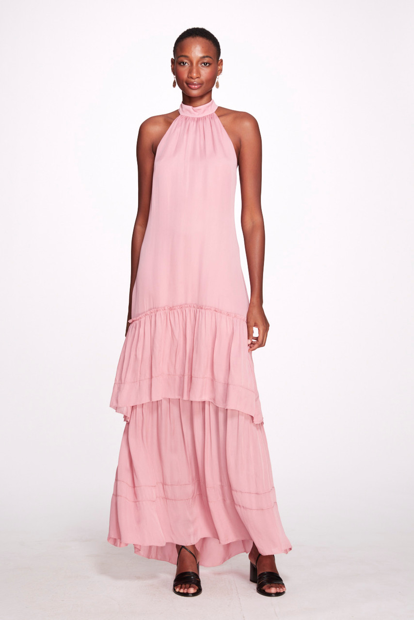 Marchesa Notte Rosie Halter Maxi Dress