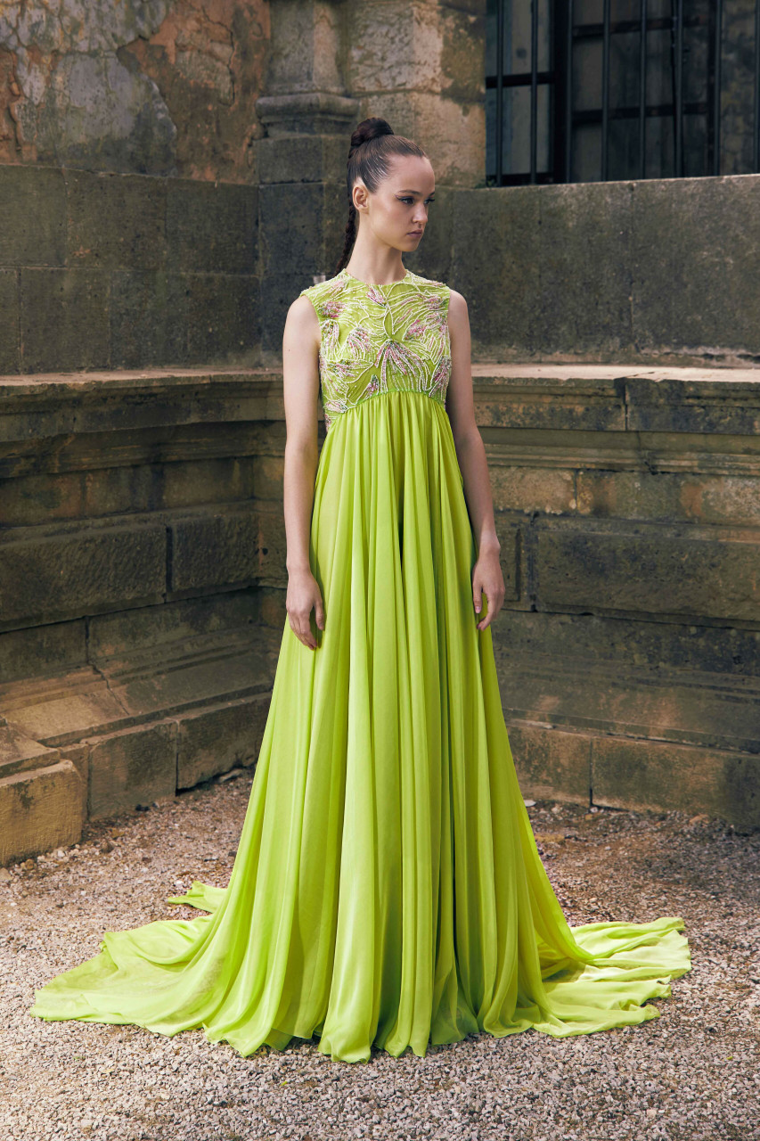 Tony Ward Empire Mousseline Gown