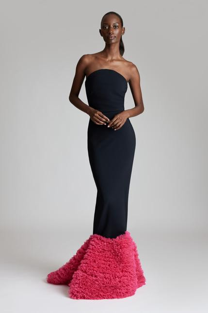 Greta Constantine Iola Gown In Black