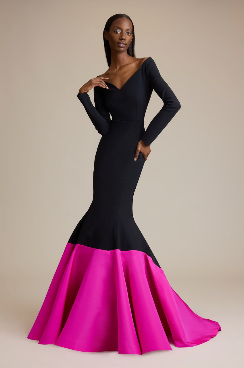 Greta Constantine Long Sleeve- Onica Gown