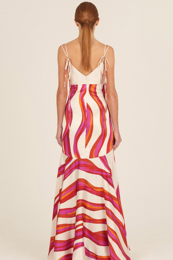 Silvia Tcherassi Elettra organic-silk dress - Multicolour